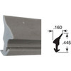 Prime-Line .160 x .445 x 200 Ft. Gray Vinyl Glass Retainer Spline P7786
