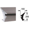 Prime-Line .160 x .390 x 200 Ft. Glass Retainer Glazing Spline P7774