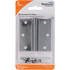 National Hardware 3 In. Square Black Door Hinge N241-182 206761