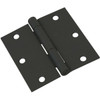 National Hardware 3-1/2 In. Square Black Door Hinge N241-190
