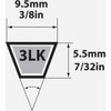 Mitsuboshi Super KB 3L Type, 3-8 In. x 30 In. 3LK300 350113