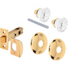 Defender Security Glass Knob Passage Door Latch Set E 28326