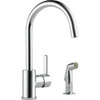 Peerless Apex 1-Handle Lever Kitchen Faucet with Side Spray, Chrome P199152LF 404439
