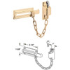 Defender Security Polished Brass Keyed Chain Door Lock U 9912