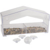 Perky-Pet Clear Plastic Window 1 Lb. Capacity Bird Feeder 347 857070