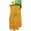 John Deere Men's XL Split Cowhide Leather Gold Driver Glove JD00004-XL 749595