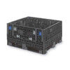 Bulk Container Cover 48 1-2 in L, 45 1-2 in W, 3 in H, Plastic, Black  CKD4845-1