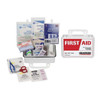 First Aid Kit and Housing, Plastic 65 Components, 10 People Served