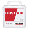 Manufacturer Varies First Aid Kit and Housing, Plastic 184 Components, 50 People Served 54512