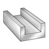 Manufacturer Varies U-Channel,AL 6063,1/2 In Leg,2 In x 8 ft 63CH.125X.5X2-96