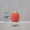 Tiki 9 Oz. 1-Wick Bubble Glass Votive Citronella Candle 1417042 Pack of 12 810238