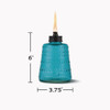 Tiki 6 In. Carnival Glass Table Torch 1120063 Pack of 6 845384