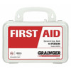 First Aid Kit, Serves 10 People, 55 Components, OSHA Compliant, Plastic Case  59287