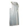 Disposable Apron, Polyethylene, Seamless, 1 mil, 46 in, White, Universal, 100 PK