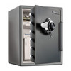 2.05 cu ft Fire Rated Security Safe, 124.8 lbs, 1 hr. Fire Rating, Gray