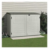 Suncast Horizontal Storage Shed, Resin, 70 cu ft, Vanilla/Stoney/Black BMS4720