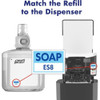 Hand Soap, Series ES8, 1,200 mL, Foam, Fragrance Free, Requires Dispenser, 2 PK  7772-02