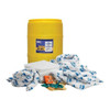 Spill Kit, 40 gal Volume Absorbed per Kit, 55 gal Capacity, Drum, Yellow