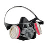 Msa Safety Half Mask Respirator, Advantage 420 Assembly, Bayonet, Silicone, Black, Size S 10102182