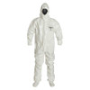 Respirator Fit Hood. Elastic Wrists. Storm Flap with Adhesive Closure. White. LG  SL128TWHLG000600