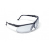 Safety Glasses, Genesis, Ultra-Dura Hardcoat, Black Half-Frame, Clear Lens  S3200