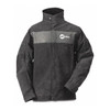 Welding Jacket, Pigskin, 2 oz, 30 in Length, Snaps Closure, 2 Pockets, Gray, 2XL