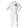 Kleenguard Liquid Particle Protect Coverall ZipFrnt WHT LG 25/Cs 44303
