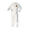 Kleenguard Liquid Particle Protect Coverall ZipFrnt WHT LG 25/Cs 44303