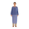 Ansell Apron, Vinyl, Blue, 53 in, M 56-903