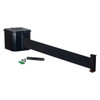 Retracta-Belt Wall Barrier, 20ft Black Belt WM412SB20-BK-RE