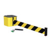 Retracta-Belt Wall Barrier, 15ft Black/Yellow Belt WM412YW15-BYD-RE