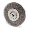 Weiler Crimped Wire Wheel Wire Brush, Arbor, 7" 93491