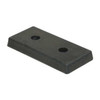 Vestil Dock Bumper,8 in. D,Rubber,Rectangular B-818
