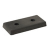 Vestil Dock Bumper,8 in. D,Rubber,Rectangular B-818