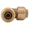 Sharkbite Push-Fit Elbow Fitting, 3-8 in Tube Size, Brass, Brass U246LF