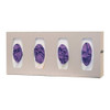 Glove Dispenser, ABS, Holds (4) Boxes ,Beige ,10-1-8 in H x 22-5-8 in W x 4 in D  GL040-0212