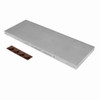 Single Grit Benchstone, 8 in W, 3 in L, 3-8 in H, Diamond, Coarse Grit, Silver  D8C