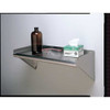 Stainless Steel Wall Shelf, 11-1-8"D x 36"W x 9-1-2"H, Silver  WS-KD-36-GR