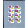 Roll Products Label, Pink-Green, Paper 93343