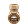 Sharkbite Reducing Tee, 1 in x 1 in x 3-4 in Tube Size, DZR Brass, Brass UR416A