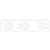 Siemens Transverse Contact Block For 3RV2,1CO 3RV29011D