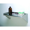 Stainless Steel Wall Shelf, 11-1-8"D x 24"W x 9-1-2"H, Silver  WS-KD-24-GR