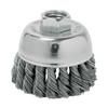 Weiler Knot Wire Cup Wire Brush, Threaded Arbor 94083