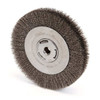 Weiler Crimped Wire Wheel Wire Brush, Arbor, 8" 93114