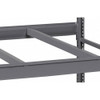 Tennsco Shelf, 24 in D, 96 in W, Industrial Gray BPB-96-24