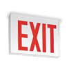 Exit Sign, White, 1 Face(s), LED, Universal Mount, Nickel Cadmium