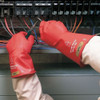 Electrical-Insulating Gloves, 500V AC, 750V DC, Rubber, 11" Length, Red, Size 10  E0011R/10