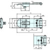 Sugatsune Hasp,Fixed,304 Stainless Steel,Polished HP-AK50