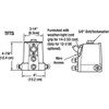 Lithonia Lighting TenonMountSlipfitter,4.875inH,4.875inL FTSU