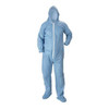 Lakeland Flame-Resistant Hooded Coverall, 2XL, Blue, Pyrolon(R) Plus 2 07414-2XB